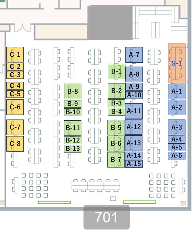 ブース配置図（仮）
