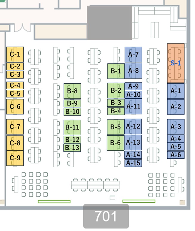 ブース配置図（仮）